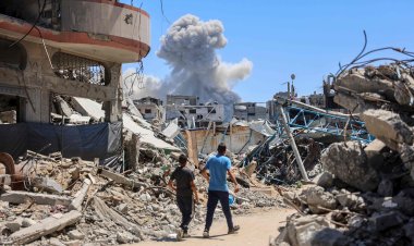 Katil İsrail, ateşkes sonrası Gazze'de 1500'den fazla binayı yıktı