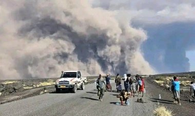 Hayli Gubbi Yanardağı patladı, hava trafiği felç oldu