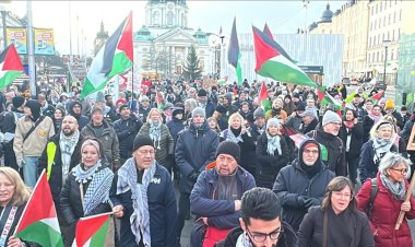 İsveç ve Londra'da Filistin'e destek yürüyüşü düzenlendi