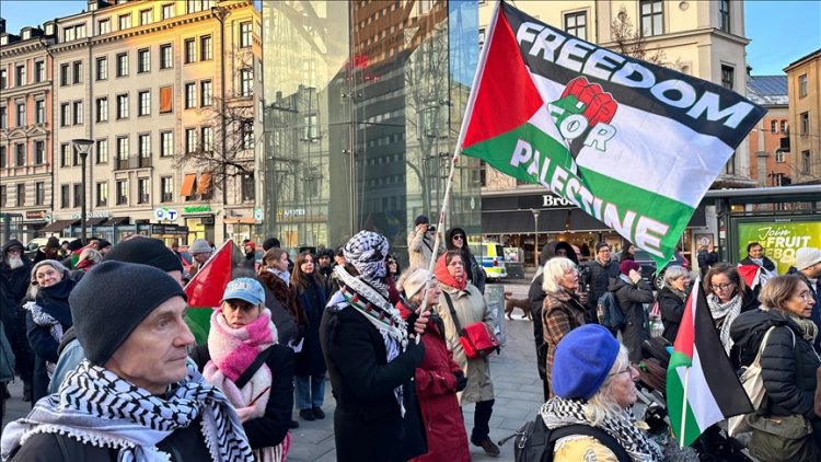 İsveç’te Gazze için öfke: İsrail’in ateşkes İhlaline büyük protesto