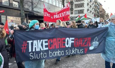 İsveç'te soykırımcı İsrail protesto edildi