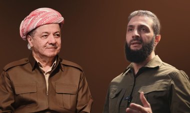 Suriye Cumhurbaşkanı Şara ile KDP Başkanı Barzani görüştü