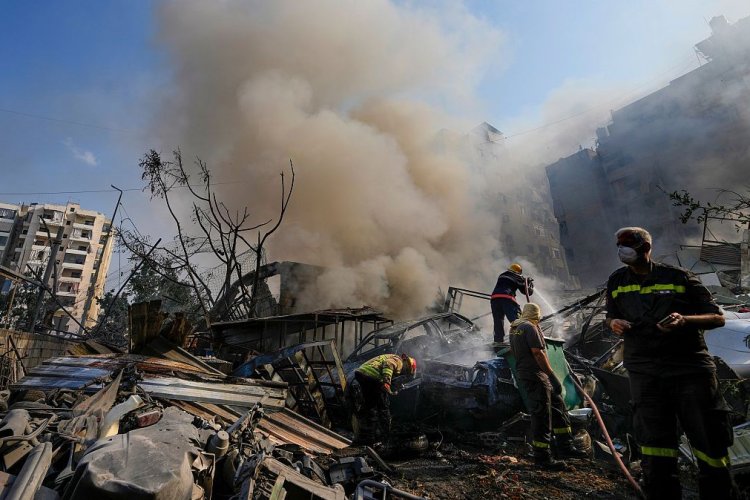 İşgalci İsrail, Lübnan'a 1 saatte 10'dan fazla hava saldırısı düzenledi