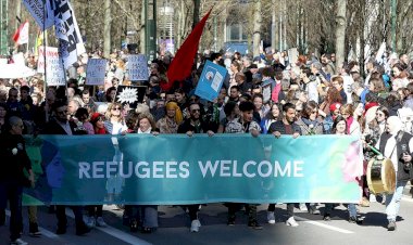 Brüksel'de ırkçılık ve ayrımcılık karşıtı gösteri