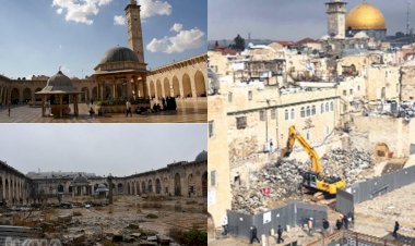 Katedrale ağlayanlar tahrip edilen İslam'ın mukaddesatlarına kör