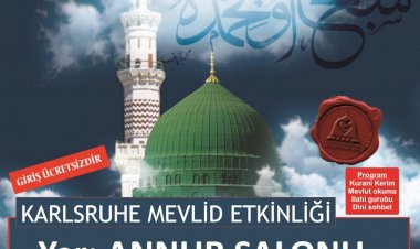 Karlsruhe Mevlid-i Nebi Etkinliğine Davet