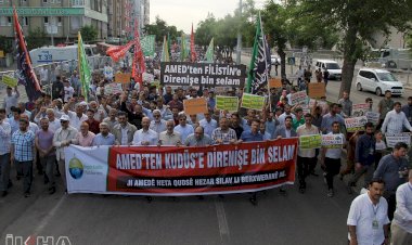 Diyarbakır 'Özgür Kudüs' için yürüdü