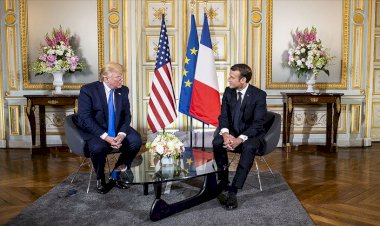 Macron ile Trump bir araya geldi