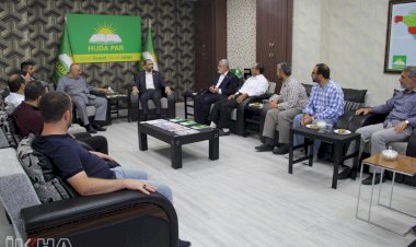 Hamas yetkililerinden Münir Sait'ten HÜDA PAR'a ziyaret