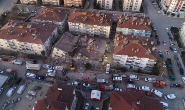 İşte deprem bölgesinin havadan görüntüleri