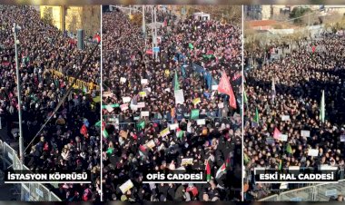 40 saniyede 'Kudüs Bizimdir' mitingi