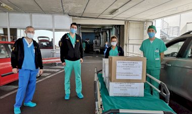 İtalya’daki Said Nursi Camii’nden sağlık çalışanlarına yemek hizmeti